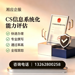 怀化CS信息系统化能力评估申报服务
