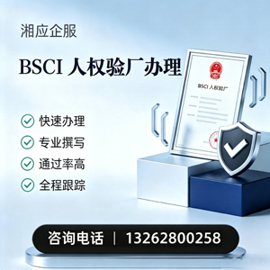 怀化BSCI人权验厂申请服务
