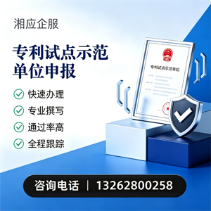 怀化专利试点示范单位申报服务