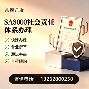 怀化SA8000社会责任体系认证服务